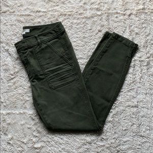 LOFT Army Green Skinny Pants